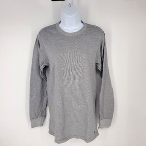Solaris Womens Long Sleeve Gray Sweatshirt Size Medium